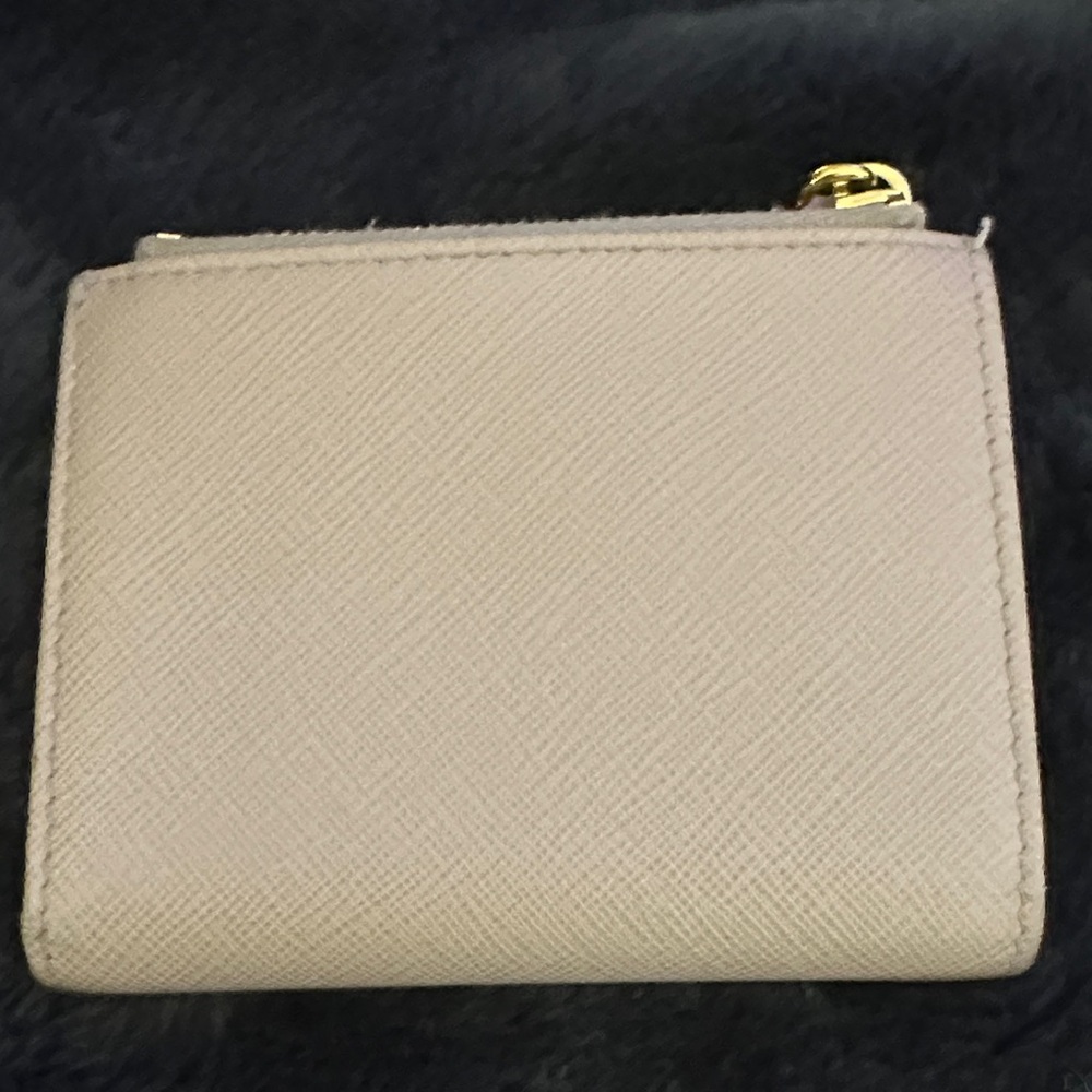 Prada Taupe Wallet with Gold Accents - Picture 5 of 10